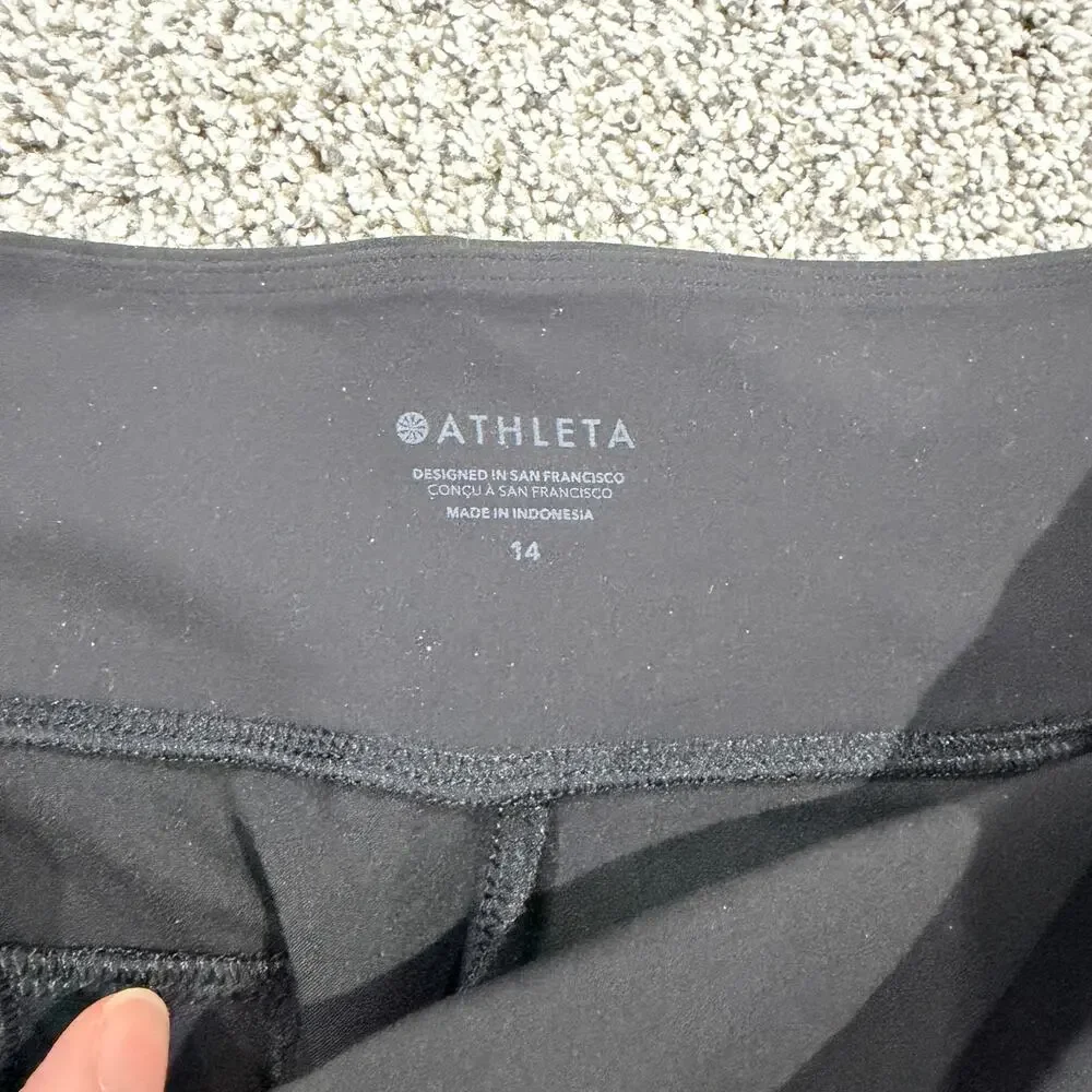 ATHLETA Black Endless High Rise Pant, New with tags, Size 14, Stretchy - Picture 7 of 10